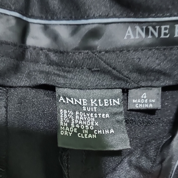 Anne Klein Black Straight Leg Pants Business Essential - Picture 3 of 7